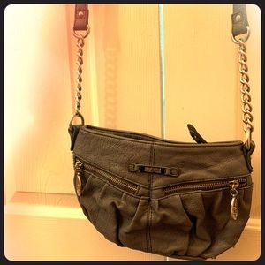Gray Faux Leather Kenneth Cole Crossbody Purse